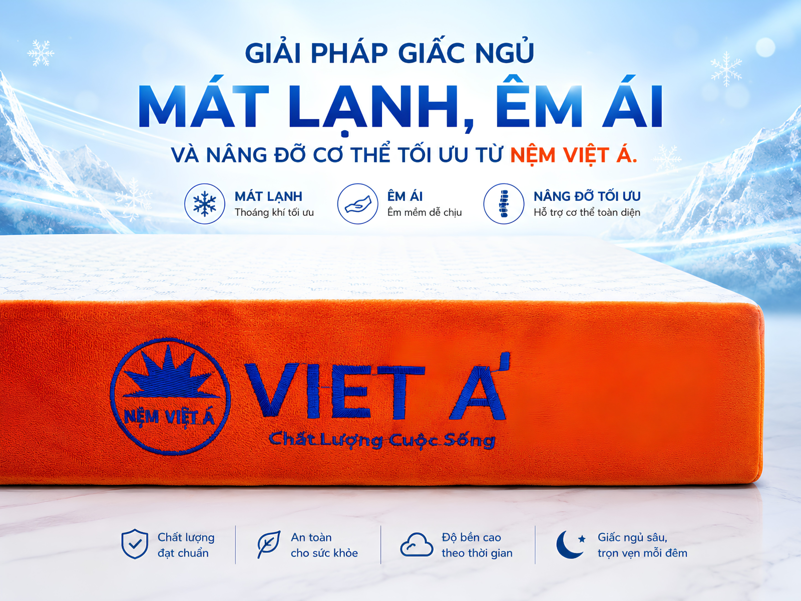 Foam Cool Mattress nệm mát lạnh mùa hè
